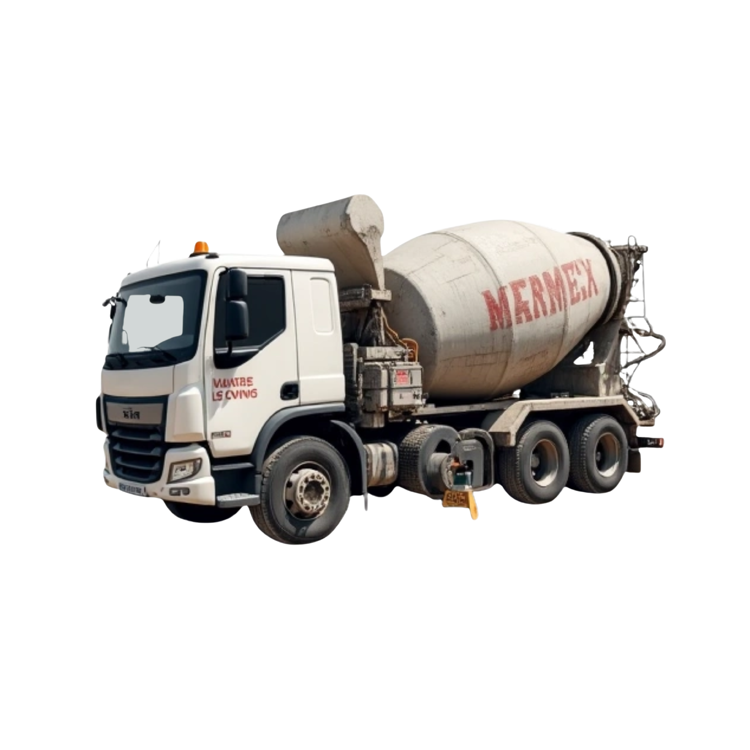 Nick, concrete masonry with masonry cement, truck and cool lettering and cements