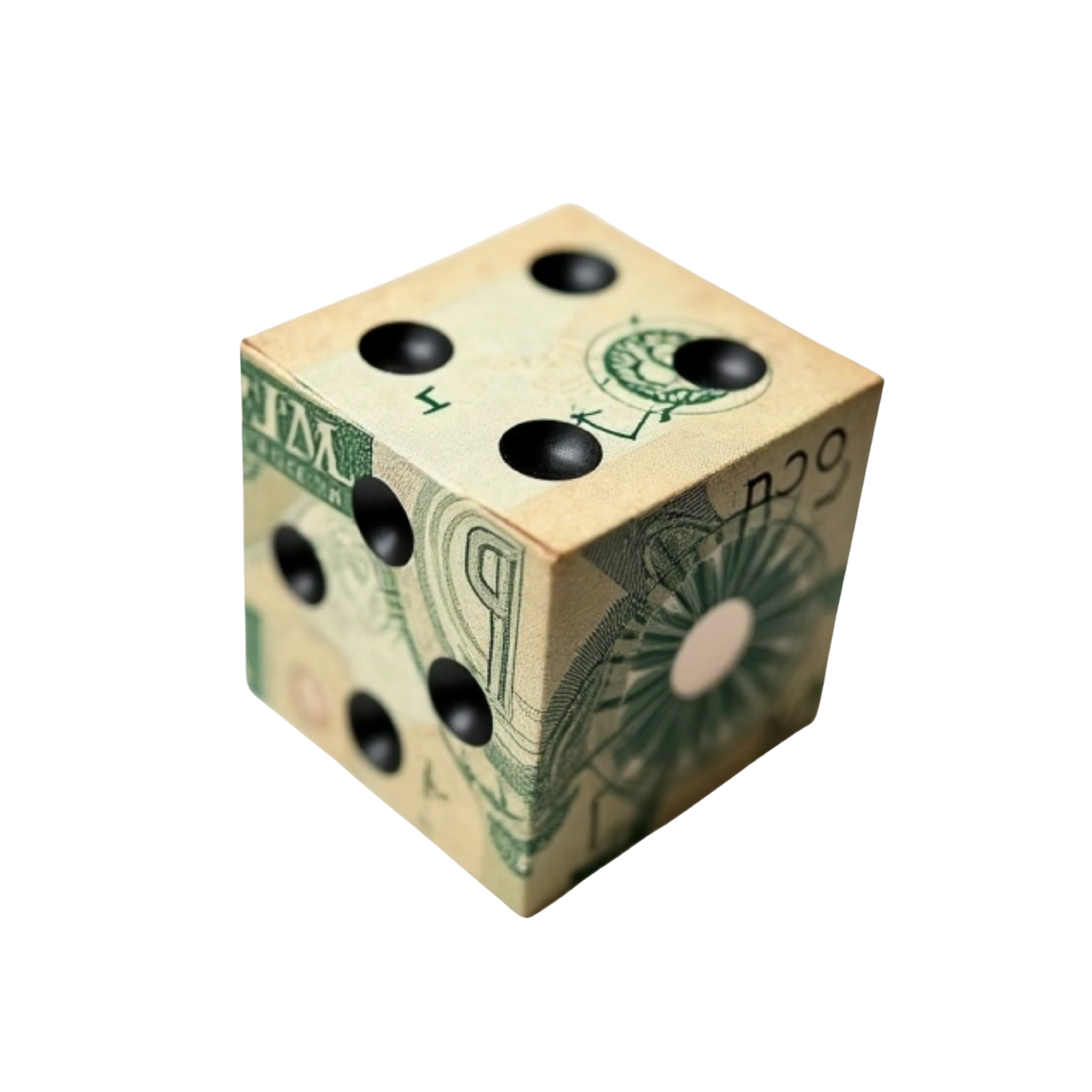 Never fold street essentials money, dice logo