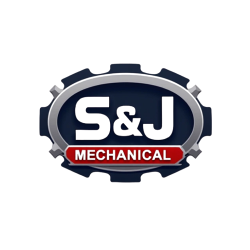 Create a professional logo for a mechanic company called “S&J MECHANICAL” and add MECHANICAL at the bottom