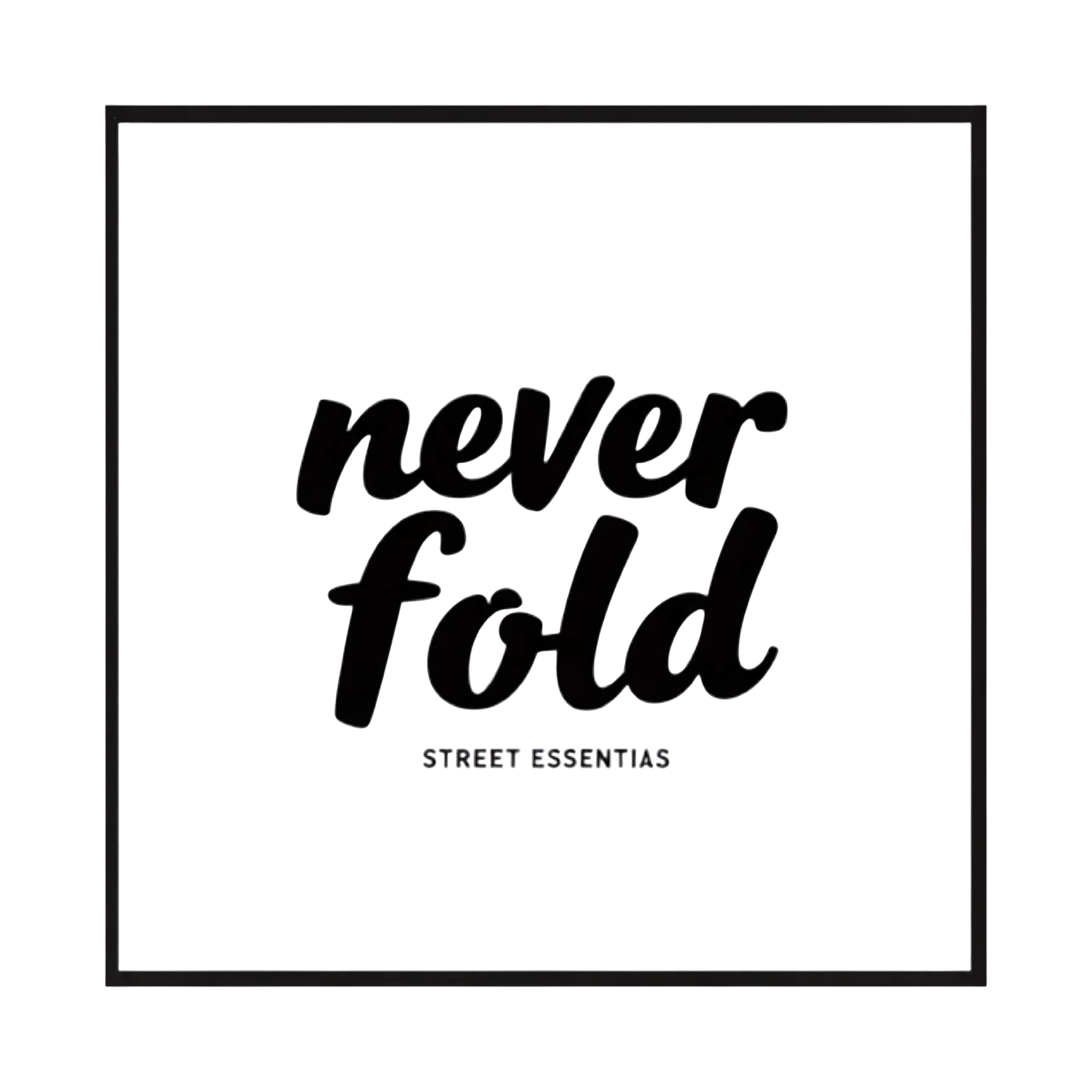 Never fold street essentials logo