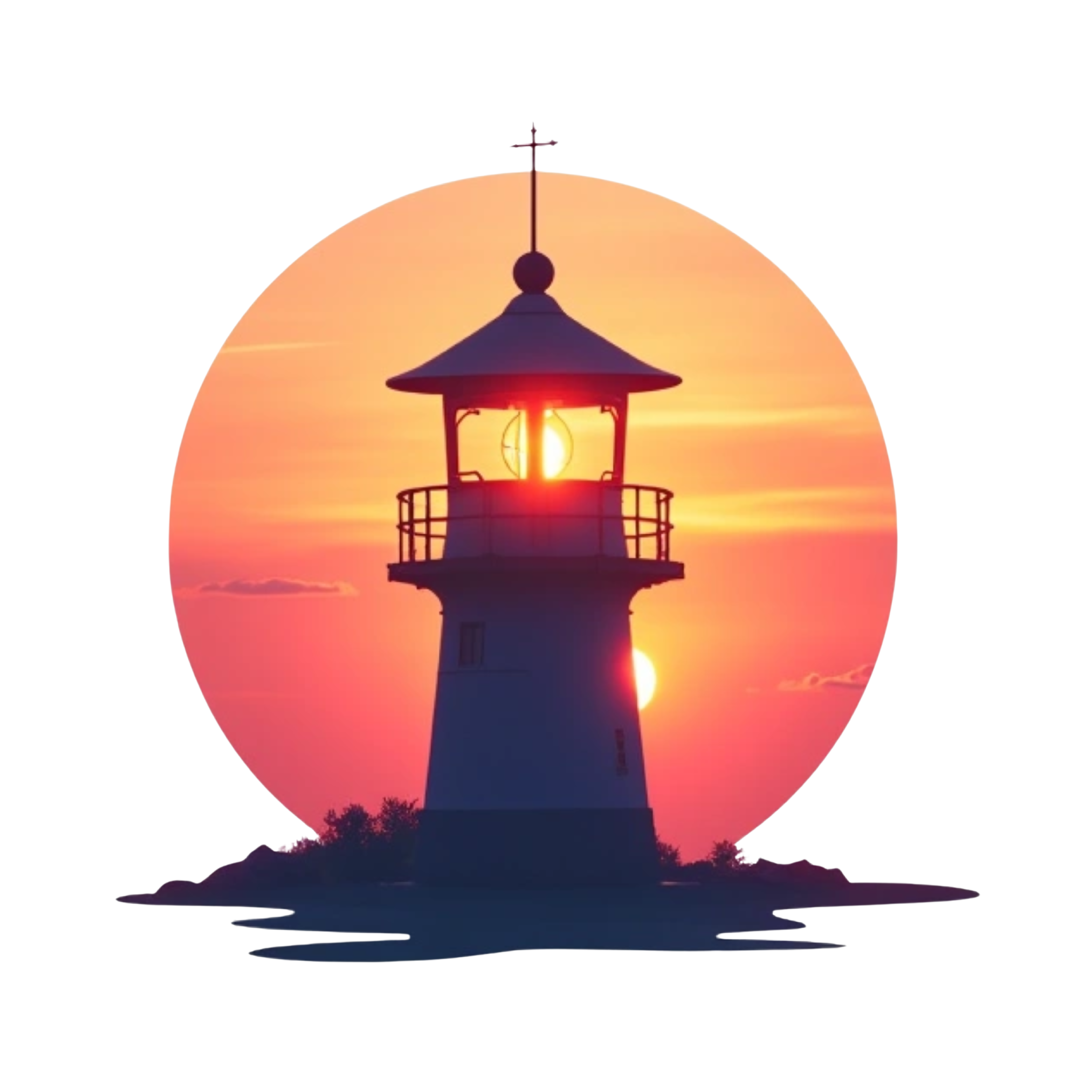Realistic Beacon with coral sunset and “SouthernCare New Beacon” written at bottom