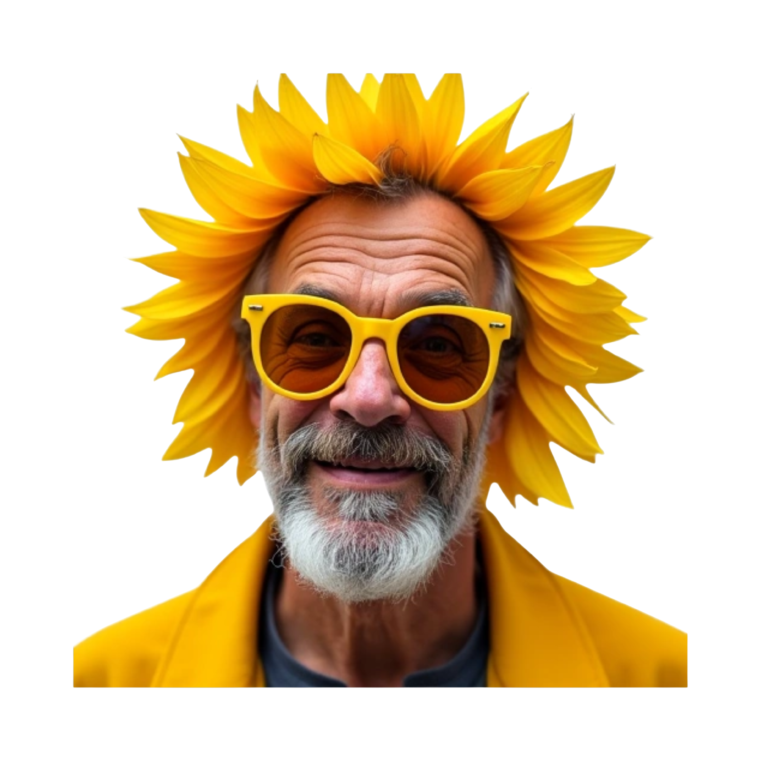 The Terrifier with yellow sunflower glasses