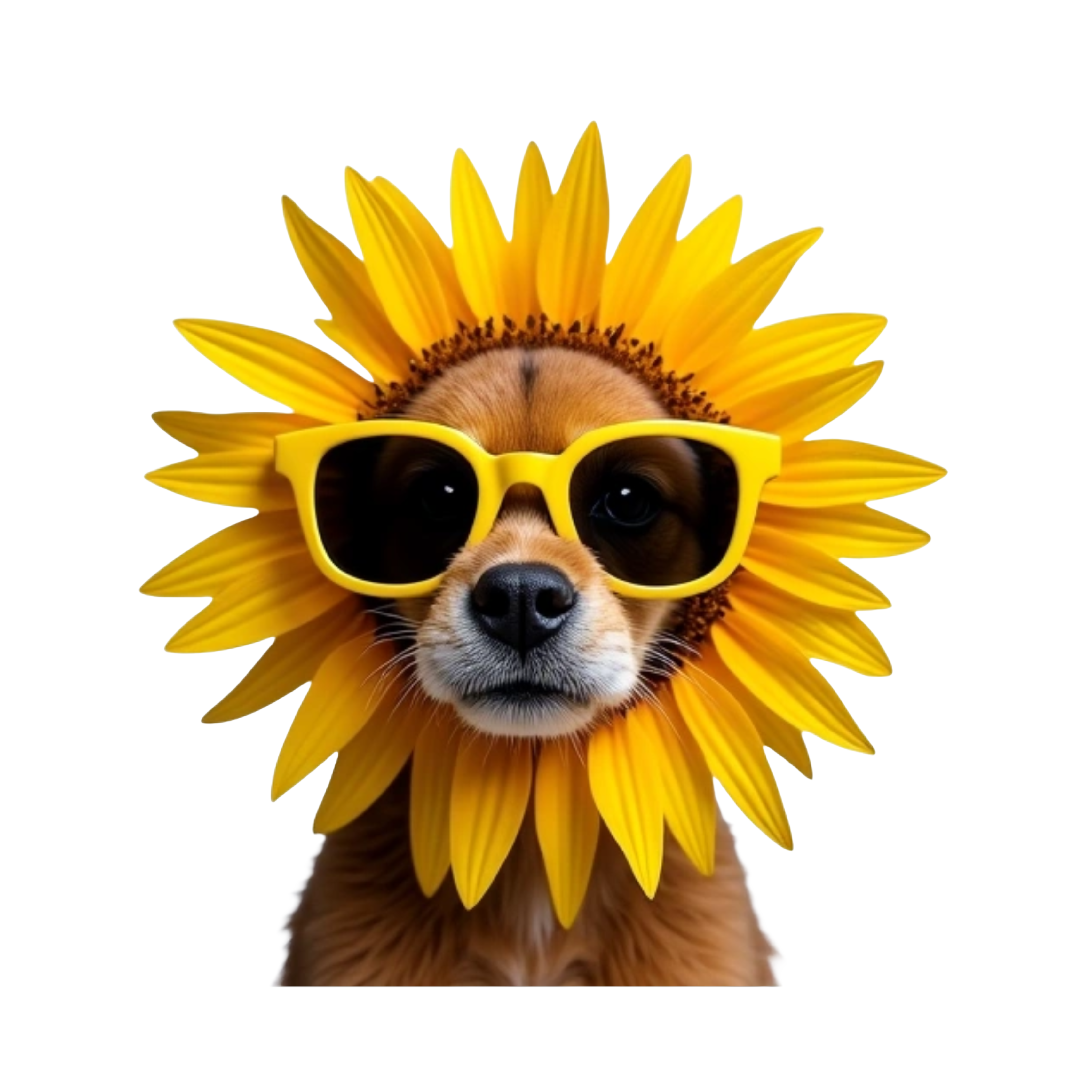 The Terrifier with yellow sunflower glasses