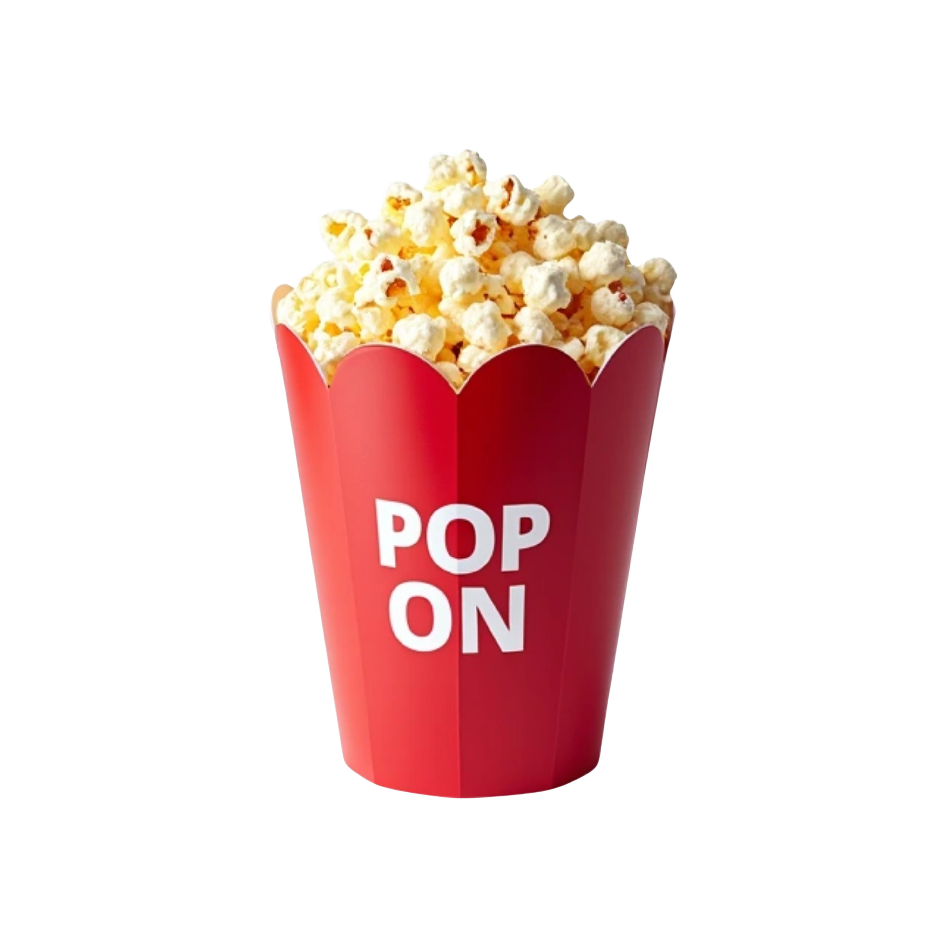 Popcorn bucket with the words pop on into pta