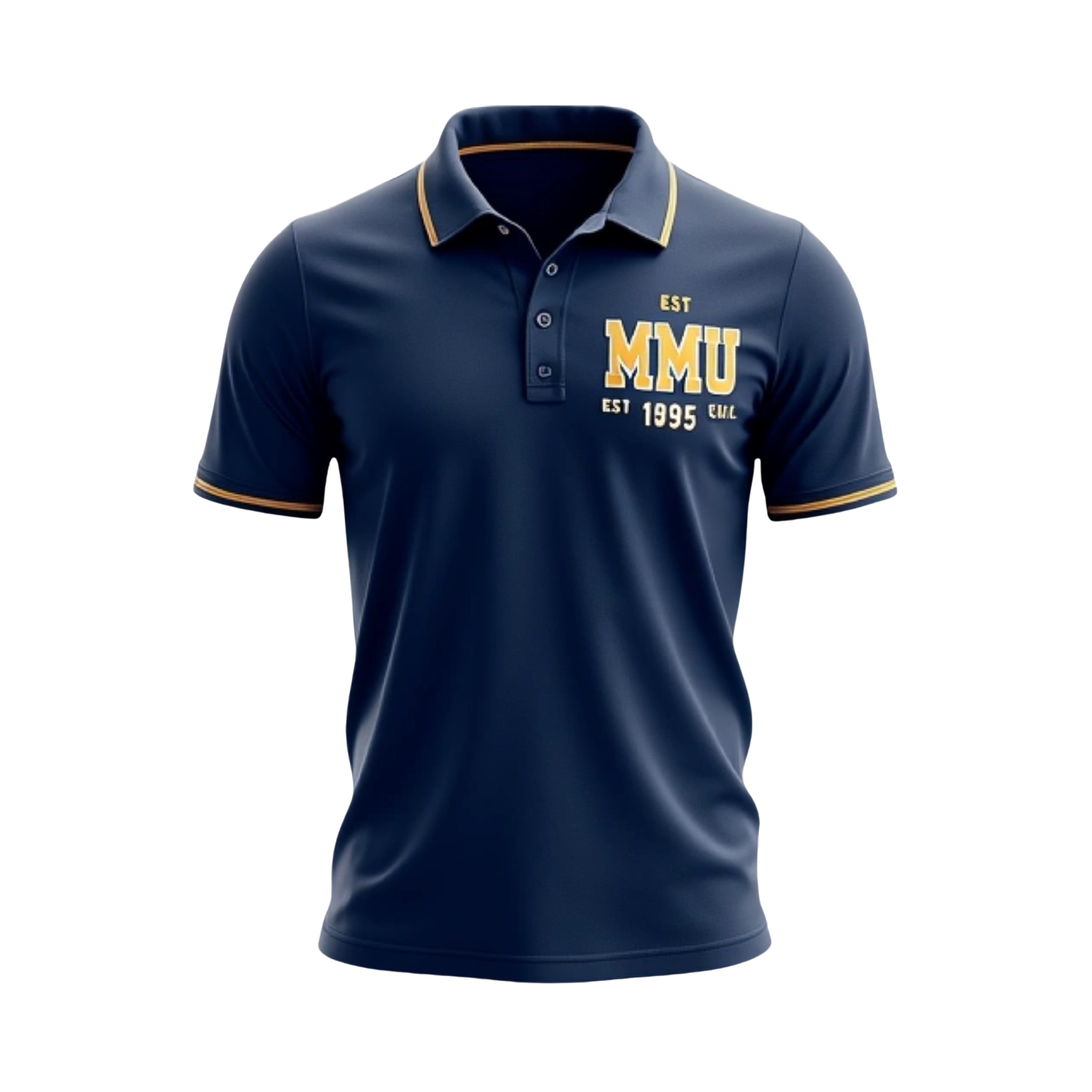 MMU 
Money makers university Have it look like college shirts Or polos Like est 1995 MMU big letters like a college shirt Plenty different concepts Have like team colors