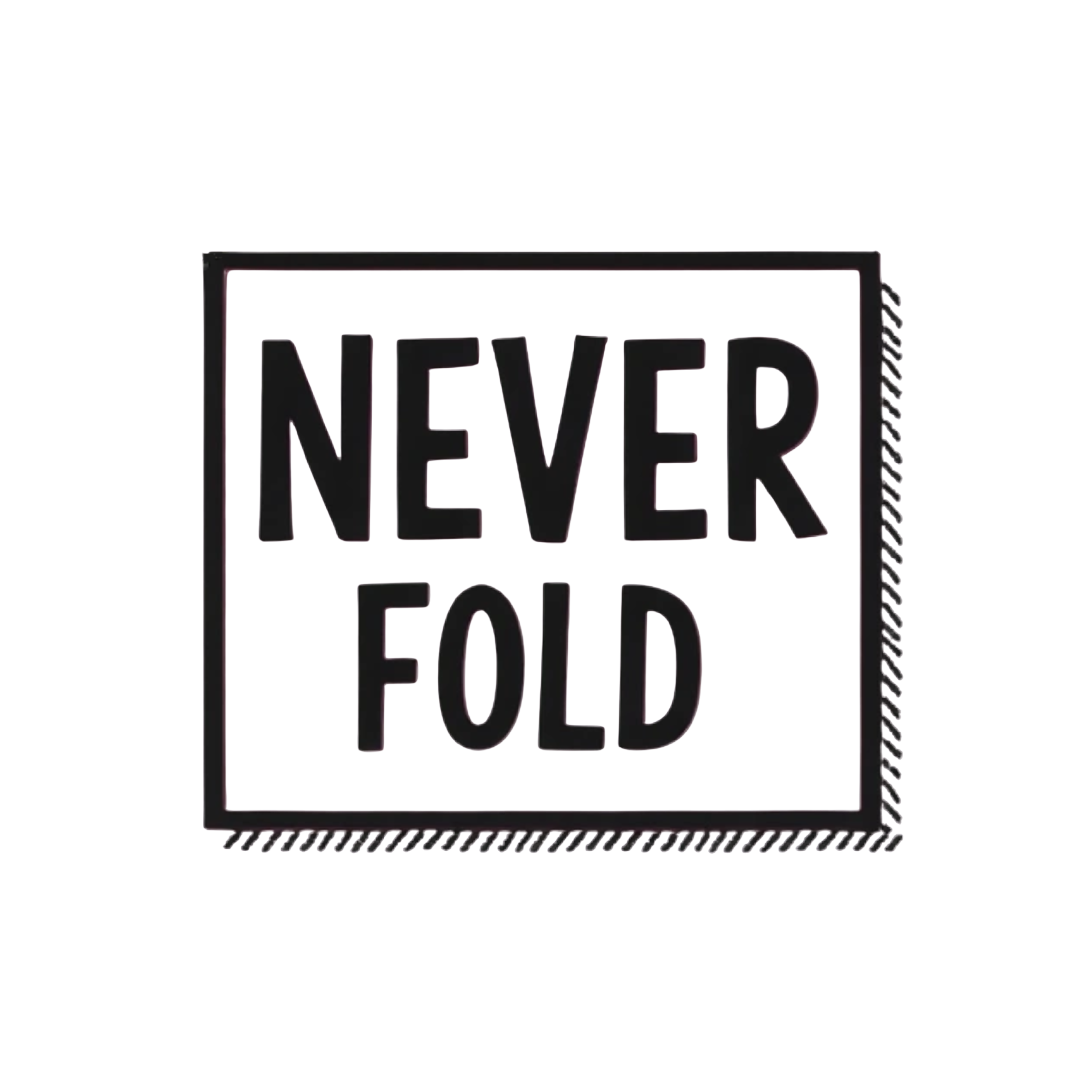 Never fold street essentials logo