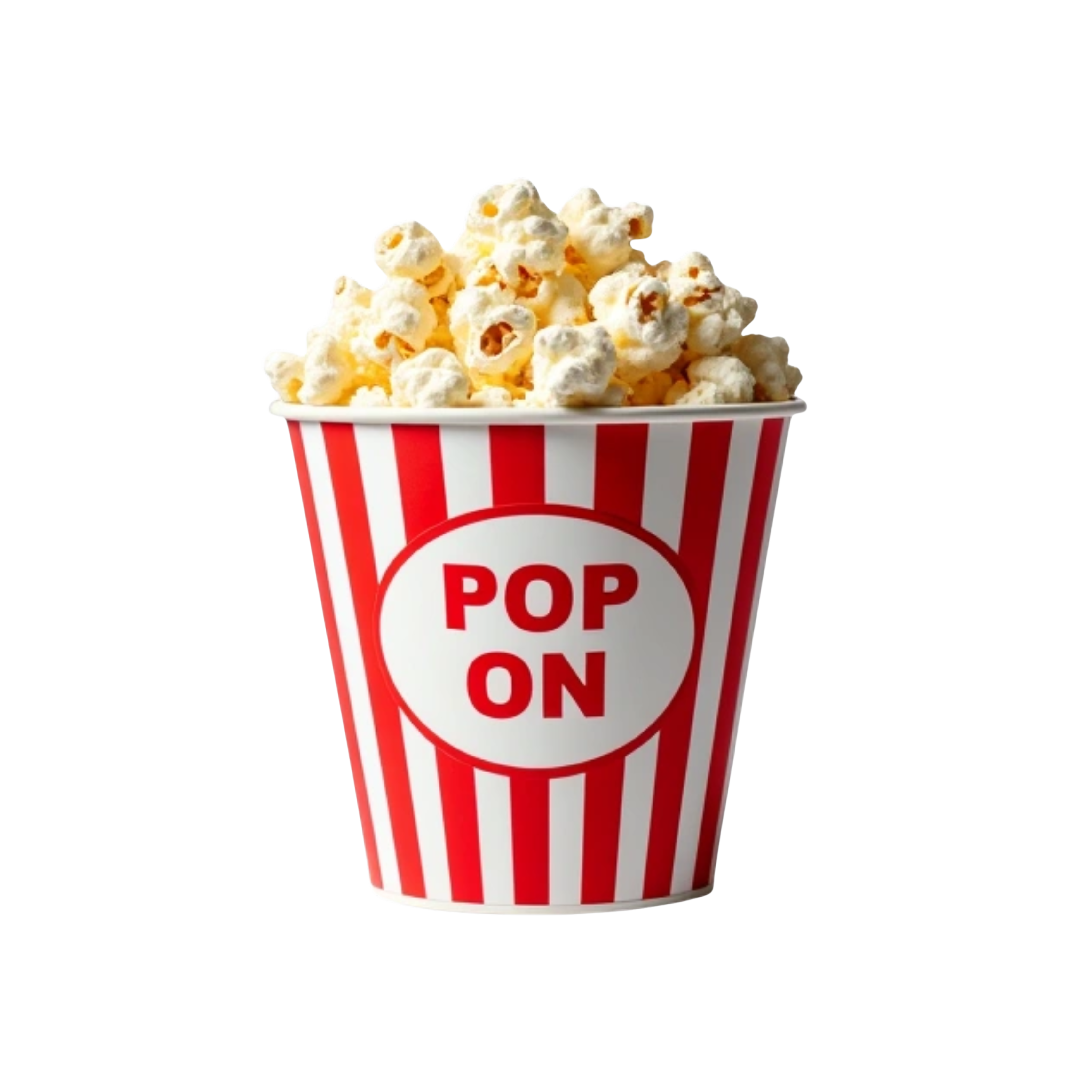 Popcorn bucket with words Pop on into PTA. Please remove the red and only print the white area.