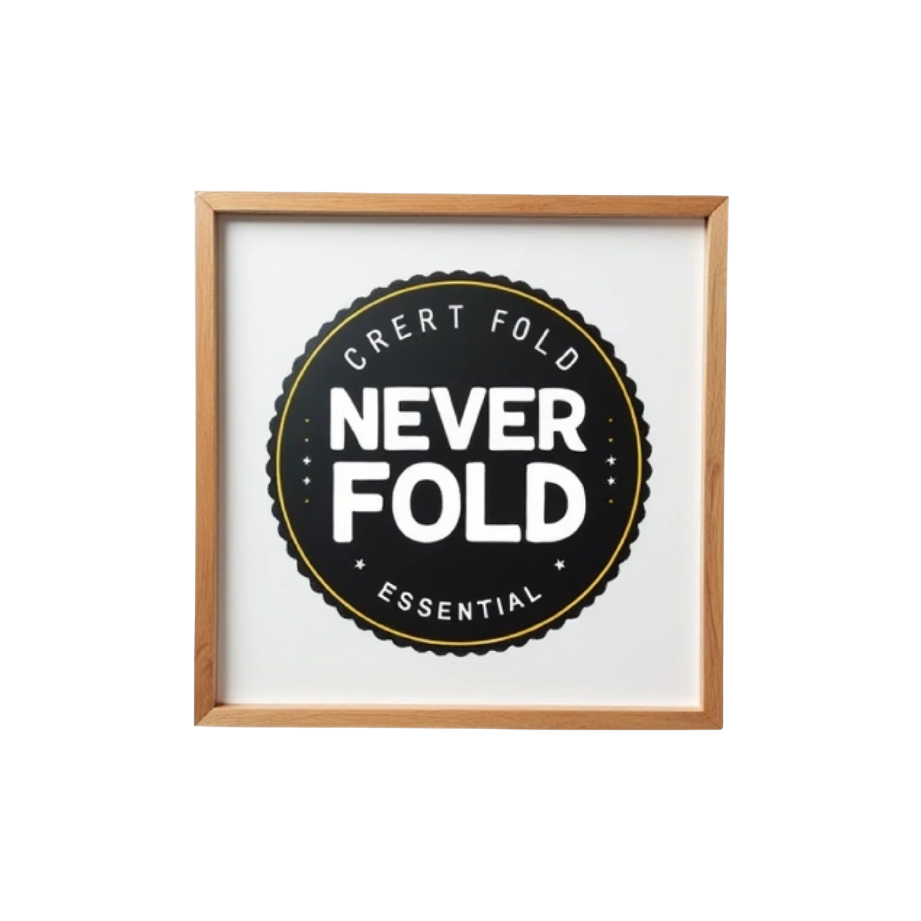 Never fold street essentials logo