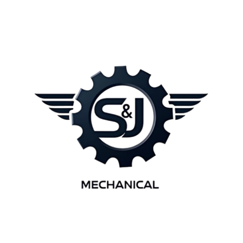Create a professional logo for a mechanic company called “S&J MECHANICAL” and add MECHANICAL at the bottom